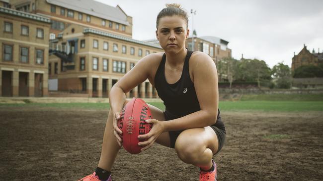 Ebony Marinoff says female athletes will have to wait for full-time pay.