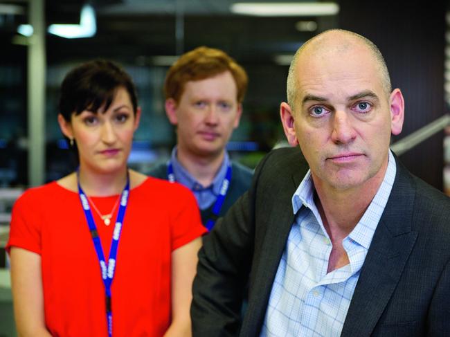 Rob Sitch, Celia Pacquola and Luke McGregor from Utopia.