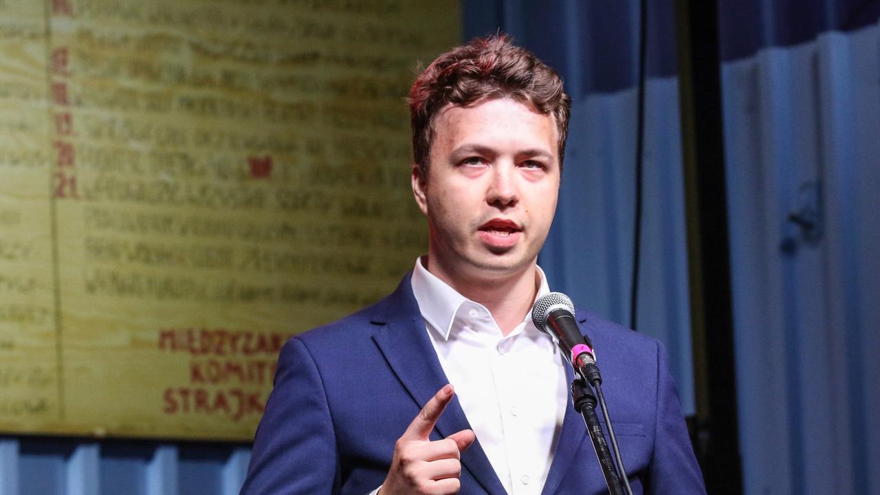 When Roman Protasevich learnt the plane was diverted to Minsk he put his head in his hands and said ‘they’ll kill me’. Picture: Michal Fludra/NurPhoto via Getty