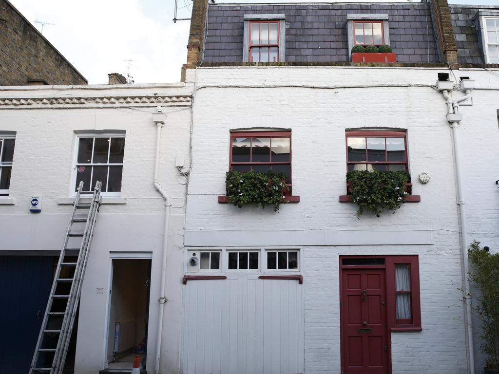 Ghislaine Maxwell's Belgravia property in London. Picture: Hollie Adams/Getty Images.