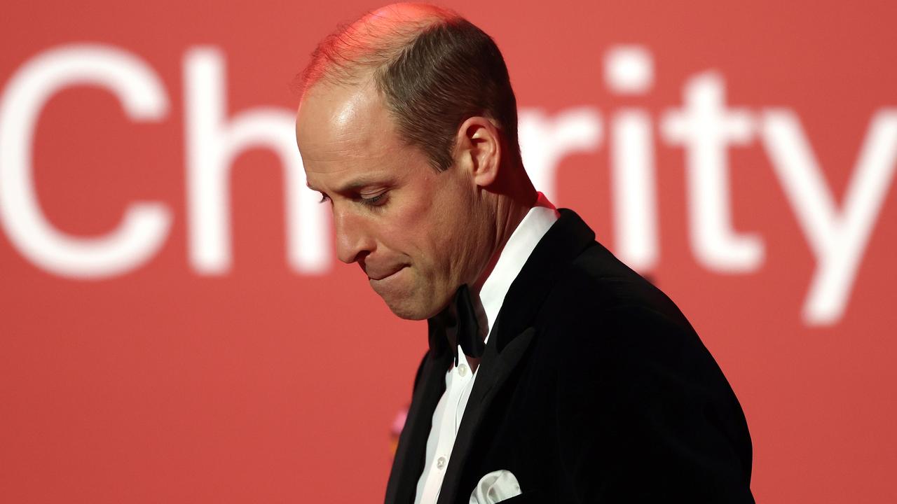 Kensington Palace has made it clear William is not putting his shoulder back to the wheel and throwing himself into work. Picture: Daniel Leal – WPA Pool/Getty Images