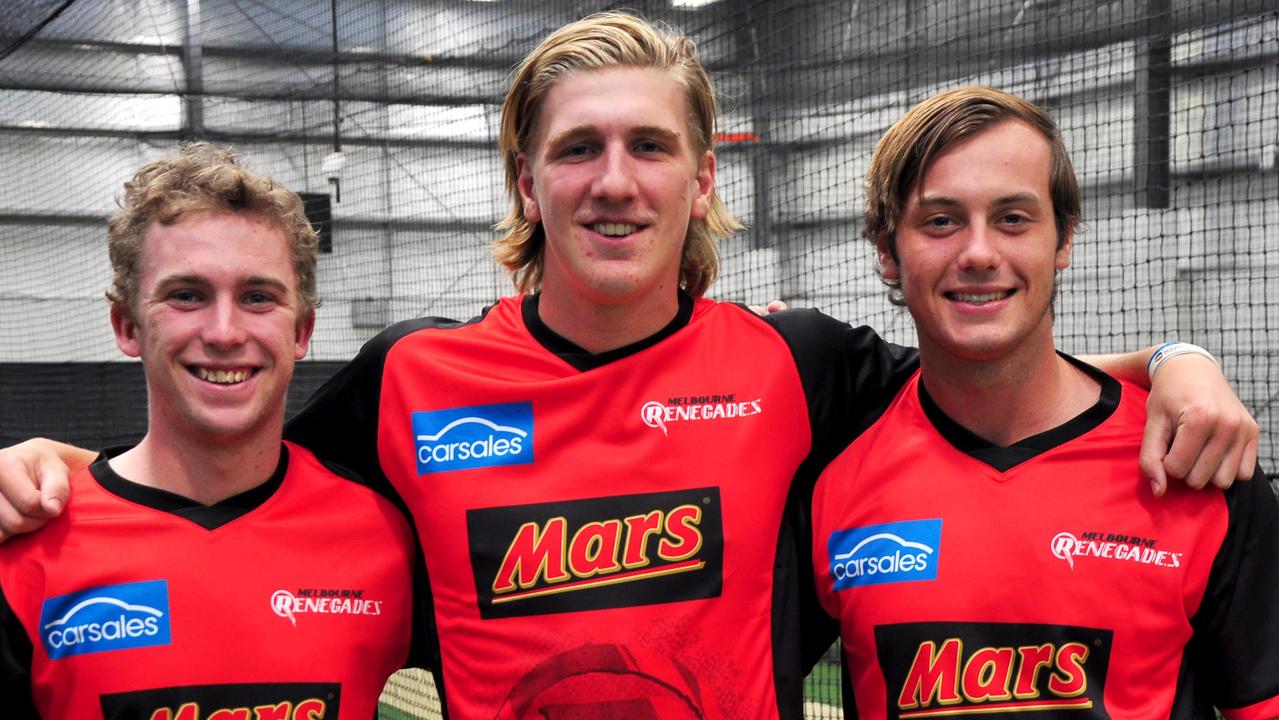 Melbourne Renegaes signings (l-r) Mackenzie Harvey, Will Sutherland and Zak Evans have joined the Melbourne Renegades.