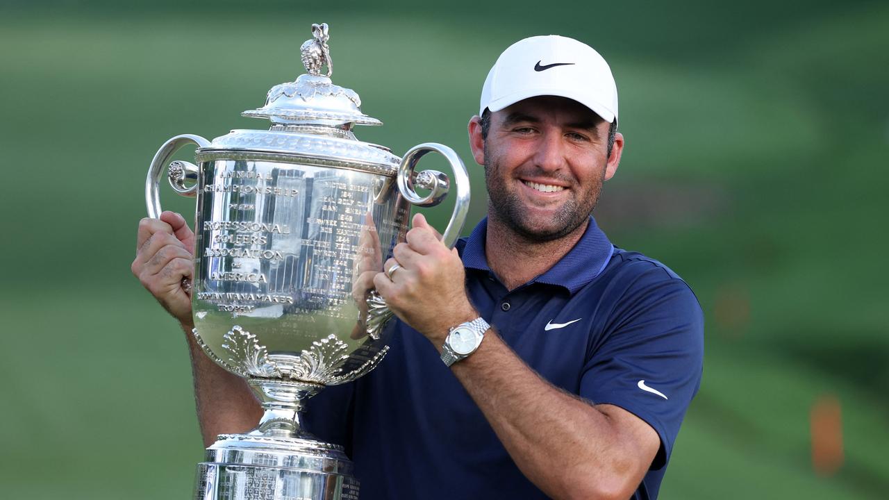 Scheffler outlasts Rahm to claim third major at PGA Championship
