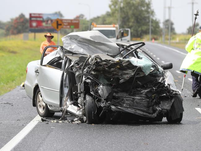 A woman died on the Bruce Highway following a crash south of Edmonton. Picture: File