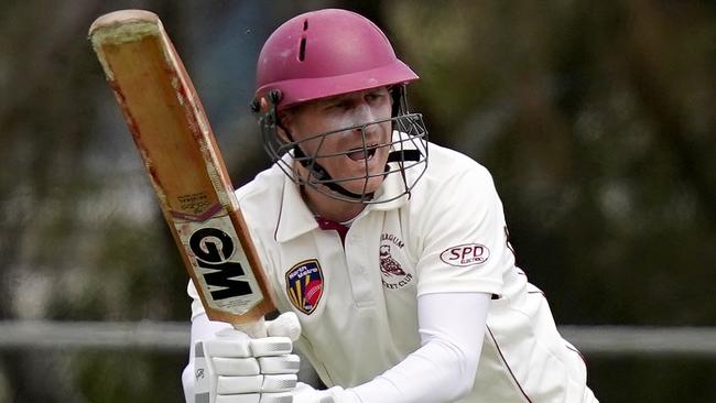 Matt Perri made a vital half-century for Rivergum. Picture: Mark Dadswell