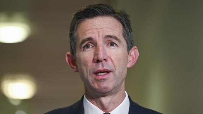 Senior opposition senator Simon Birmingham says the Coalition is looking at ‘legal’ options. Picture: NewsWire / Martin Ollman