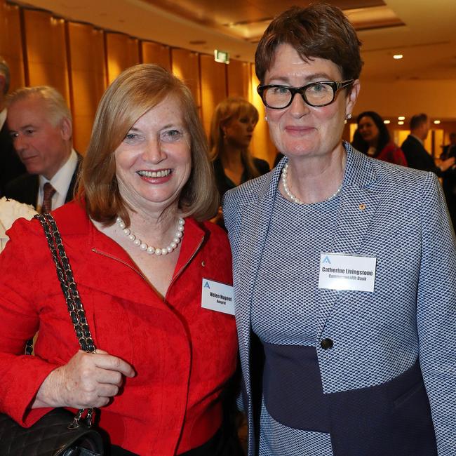 Helen Nugent and Catherine Livingstone at the Business Council of Australia Annual Dinner in Sydney. Picture: John Feder