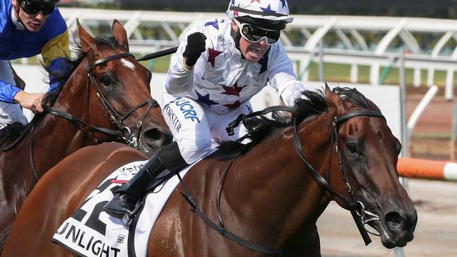 Star sprinter Sunlight has a great record up the straight at Flemington. Picture: AAP