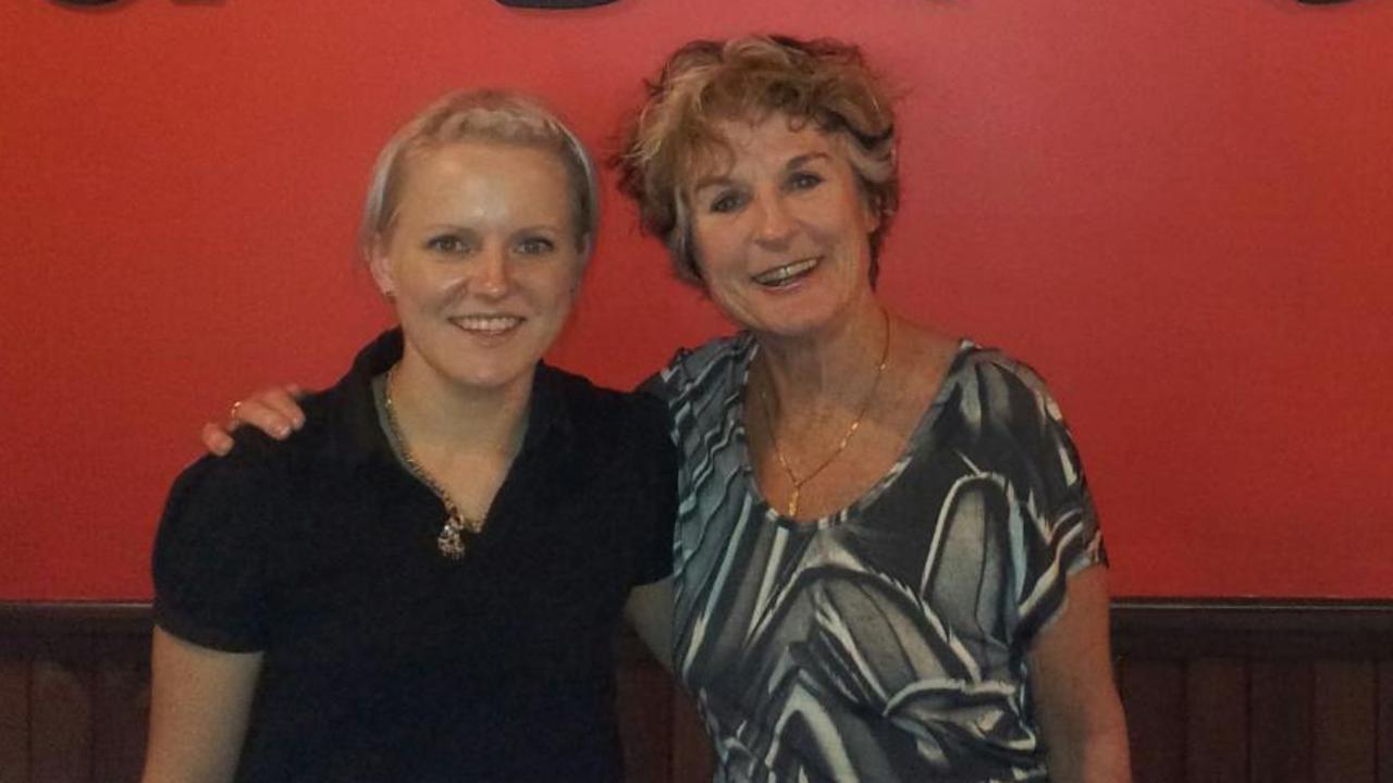 Owner Amy Wedemeyer pictured with acclaimed author and former actress Judy Nunn in June 2012.