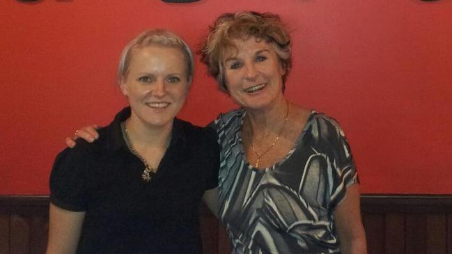 Owner Amy Wedemeyer pictured with acclaimed author and former actress Judy Nunn in June 2012.