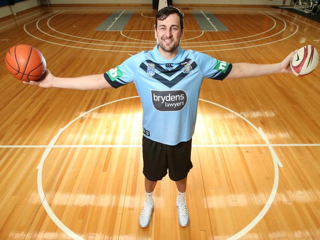 Andrew Bogut is already feeling part of the Sydney sporting landscape. Picture: David Caird