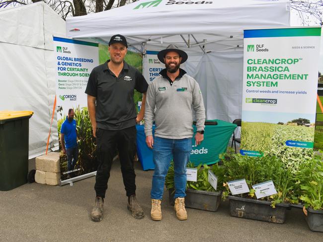 Evan Campbell and Jake Frecklington at the 25th Anniversary of the South Gippsland Dairy &amp; Farming Expo at the Korumburra Showgrounds, 2024. Picture: Jack Colantuono