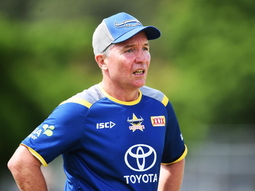 North Queensland Cowboys pre-season training from the Townsville Sports Reserve. Coach Paul Green. Picture: Zak Simmonds