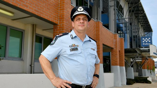 Commander of the QPS Youth Crime Taskforce Acting Assistant Commissioner George Marchesini in Townsville. Picture: Evan Morgan