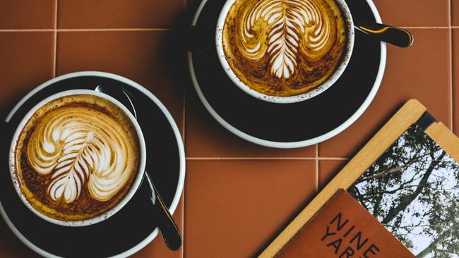 There’s a nifty takeaway coffee window at the front of Nine Yards. Picture: (Archie and Fox) Caitlyn Watson and Nikki Wishart