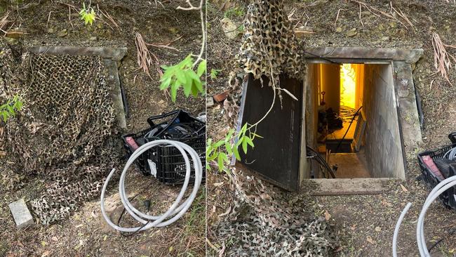 Police discovered a concealed bunker on the Coromandel East property. Picture: SA Police