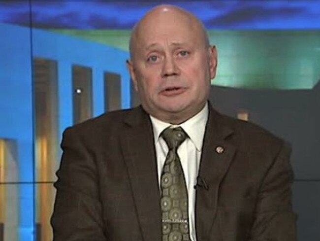 Russian ambassador to Australia Grigory Logvinov on 7.30 last night. Picture ABC