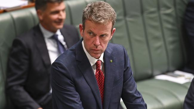 Opposition immigration spokesman Dan Tehan said the ABS numbers showed the Labor government had failed to control migration. Picture: NewsWire / Martin Ollman