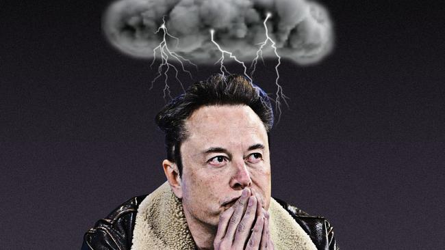 The storm inside Elon Musk's mind gets out. Picture: WSJ