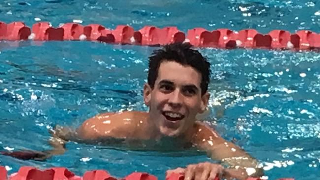 Tom Neill at last year’s the GPS swimming carnival.