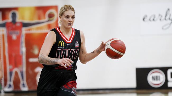 Meteorettes Centre Cayla George has been selected for the Opals squad at the Tokyo Olympics. Picture: Stewart McLean