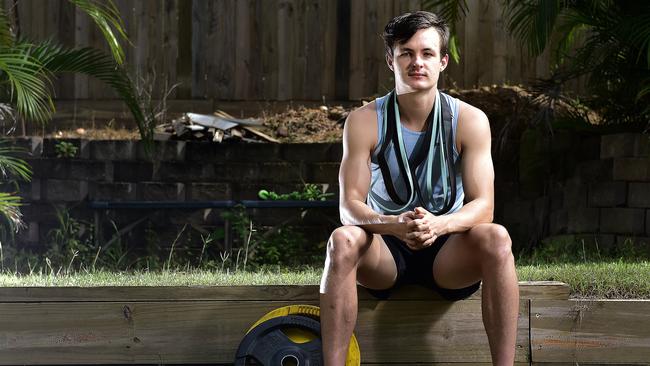 Then 19-year old Townsville track star Jake Doran. PICTURE: MATT TAYLOR.