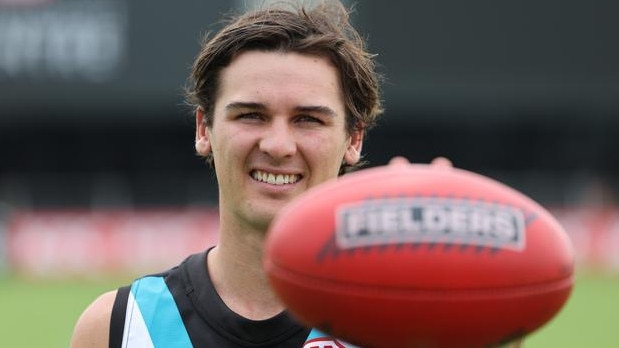 Newest Port Adelaide captain Connor Rozee. Picture: David Mariuz