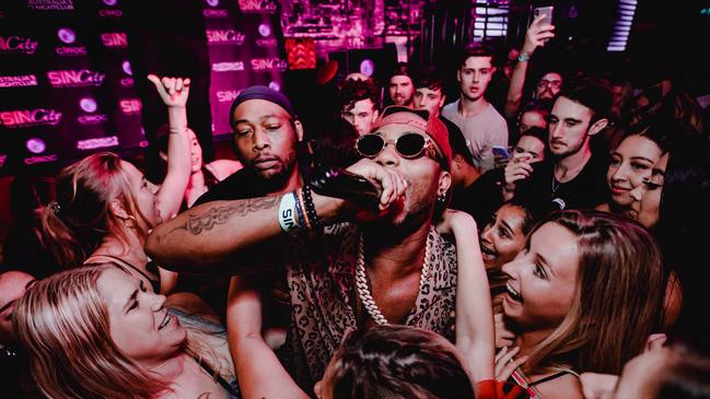 B.O.B performing at Sin City Nightclub, considered an icon venue on the Glitter Strip after 13 years down Orchid Avenue.