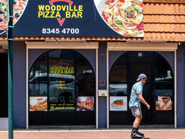 The Woodville Pizza Bar on November 20 2020. Day 2 of the South Australian COVID 19 six day lockdown. Picture Matt Turner.