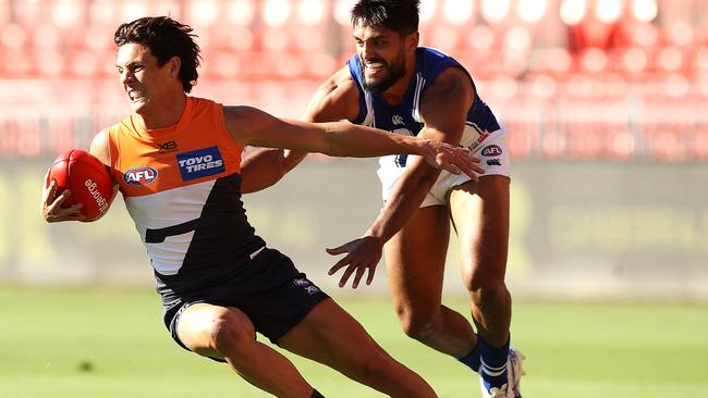 Jye Caldwell is yet to sign a new deal with GWS. Picture: Getty Images