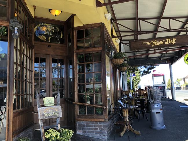 The Yellow Deli on the corner of Waratah and Katoomba streets, Katoomba, is a popular lunch spot for tourists.