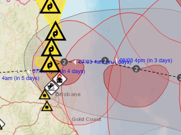 SEQ in the crosshairs of TC Alfred.