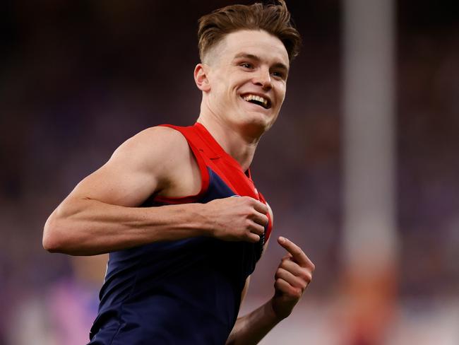 Bayley Fritsch booted six goals in his side’s win. (Photo by Michael Willson/AFL Photos via Getty Images)