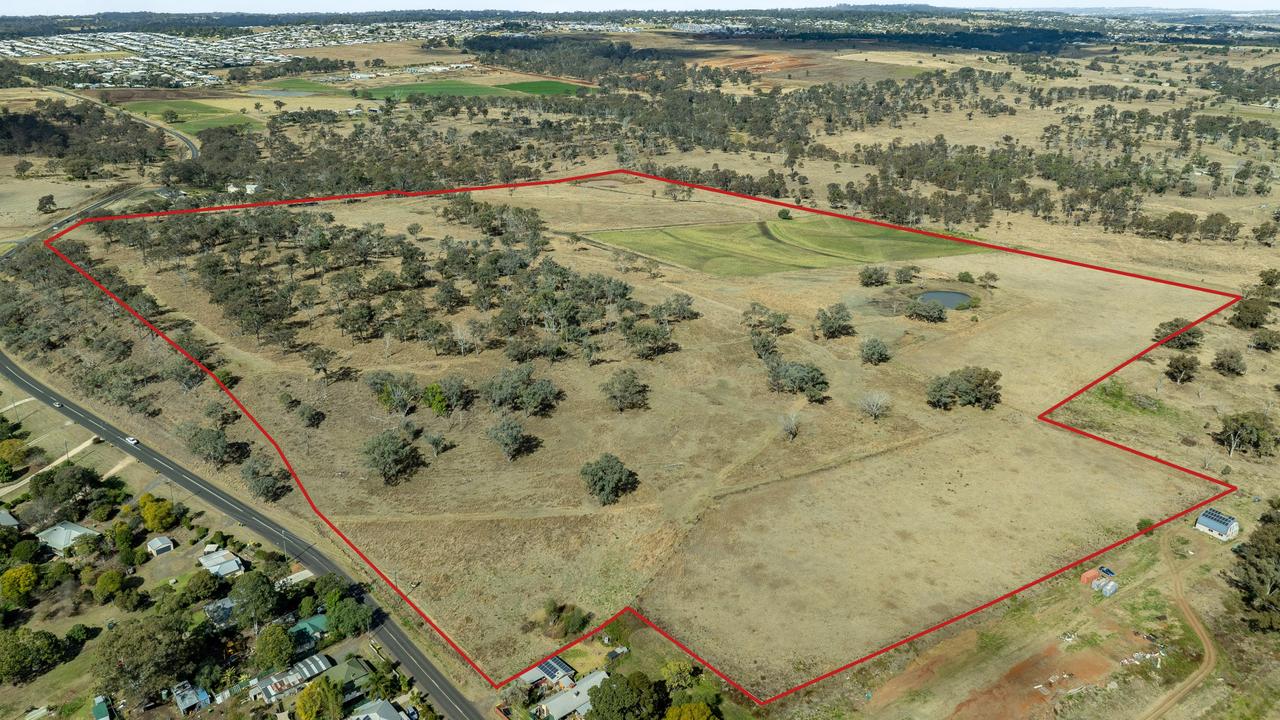 A massive parcel of farming land that could cater for a subdivision worth nearly 280 lots has hit the market through Elders Rural. Picture: Statik Illusions