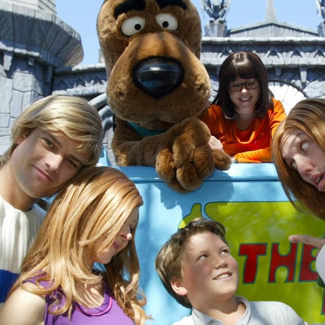 Isaac Hartley with Scoobie Doo cast.