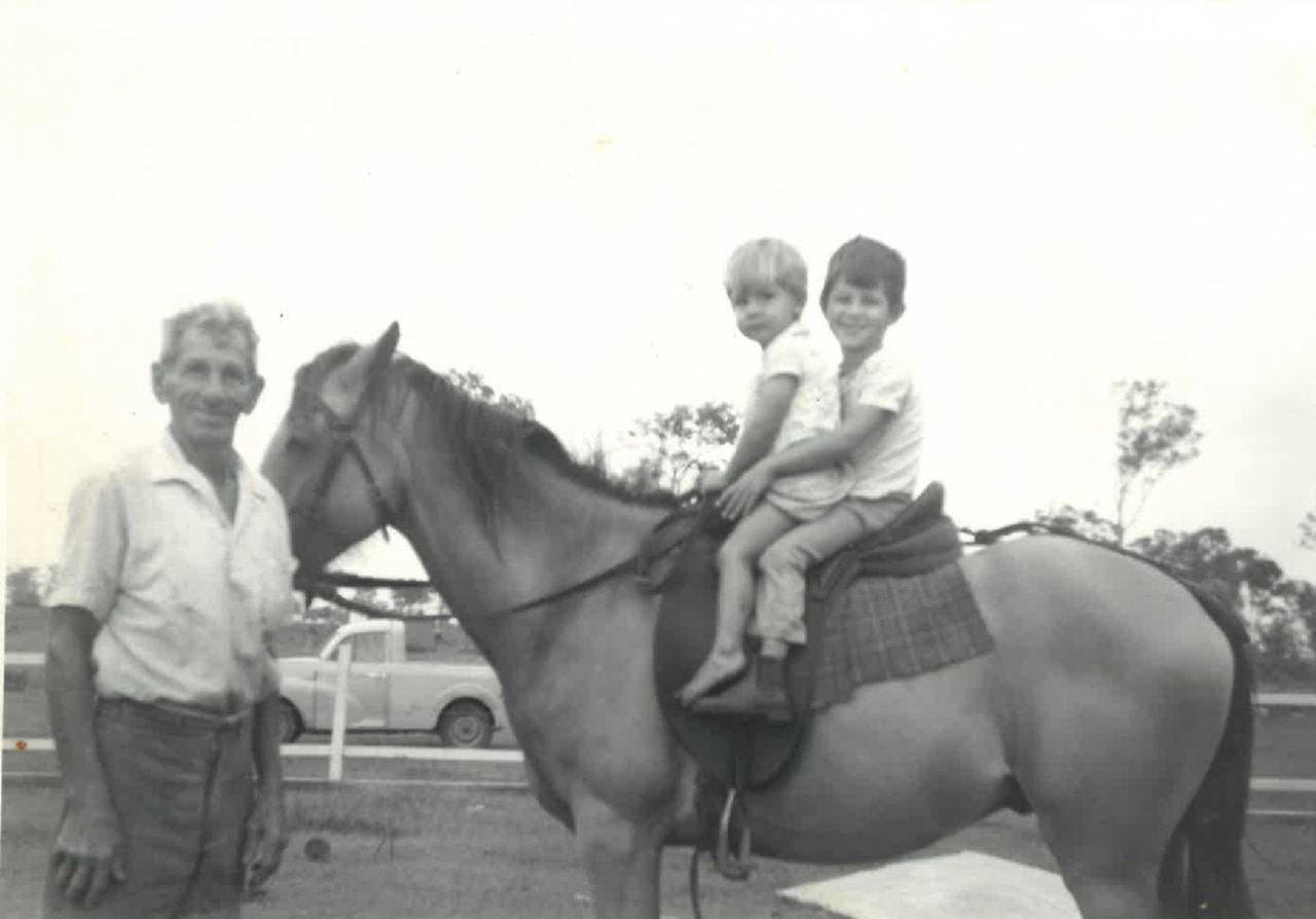 Eb’s love for cattle and horses was also part of his working life as a dairy farmer at Yengarie, property manager and drover.