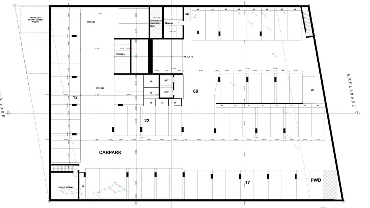 The proposed new site layout.