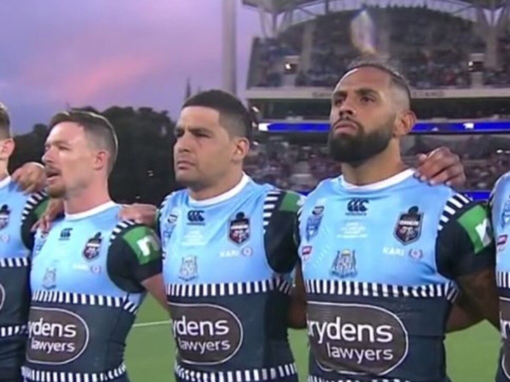 Indigenous NRL stars Cody Walker and Josh Addo-Carr have stood strong in their stance against singing the anthem.