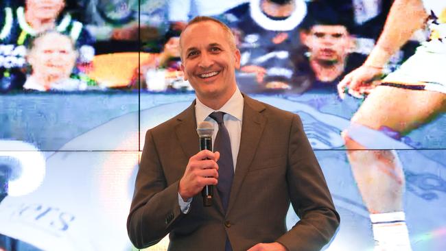 NRL CEO Andrew Abdo said bringing games to the US was a necessary move. Picture: Ethan Miller/Getty Images