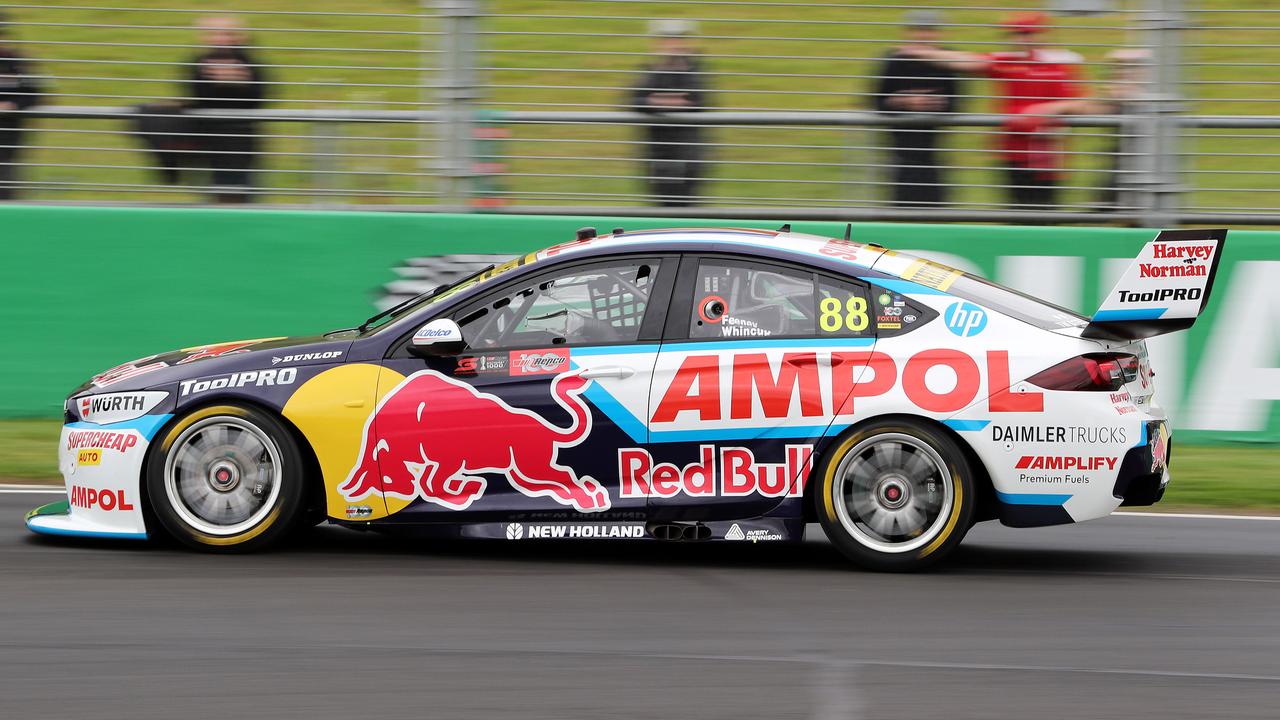 DAILY TELEGRAPH. OCTOBER 6 2022. Pictured at Mount Panorama today is Brock Feeney coming out of Hell Corner during the first practice session of the Bathurst 1000. Picture: Tim Hunter.