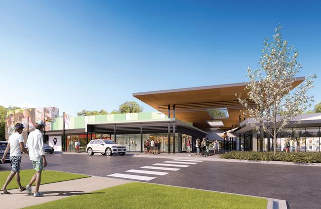 An artist’s impression of Emerald Hills Village Shopping Centre, set to open early 2019.