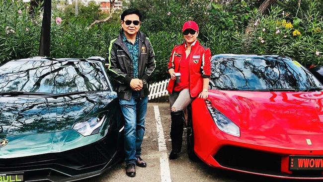 Cabramatta East Day and Night pharmacy owner Ben Huynh and Le Hoa Thuy Thach, who runs Supercars Australia. Picture: Instagram