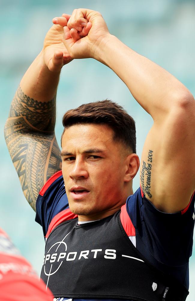 Sonny Bill Williams will need to fire for the Roosters.