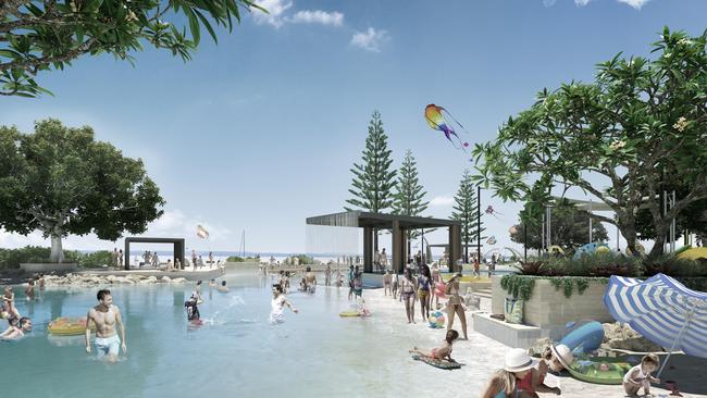 Lang Walker's proposed Toondah harbour project. Picture: Supplied (artist’s impression).