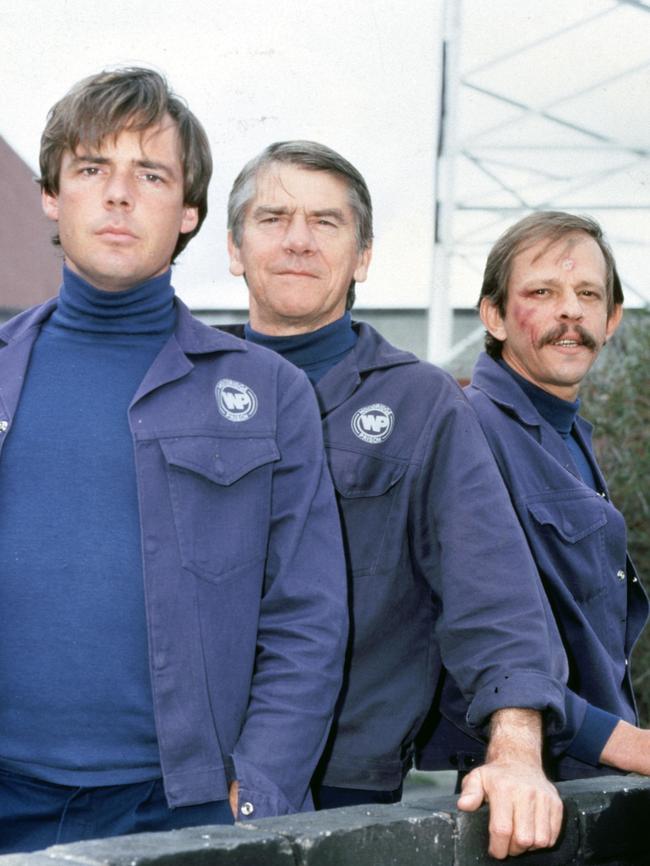 Prisoner stars Peter Bensley, Leslie Dayman and Trevor Kent. Picture: Fremantle Media/Shutterstock