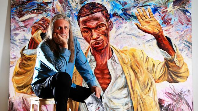 Australian artist George Gittoes pictured at Hazelhurst Art Gallery. Picture: Adam Taylor