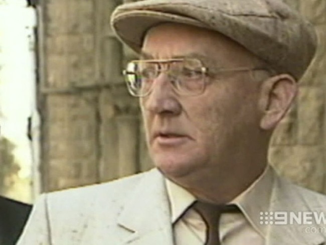 Gerald Ridsdale at the Melbourne Magistrates Court. Picture: 9News