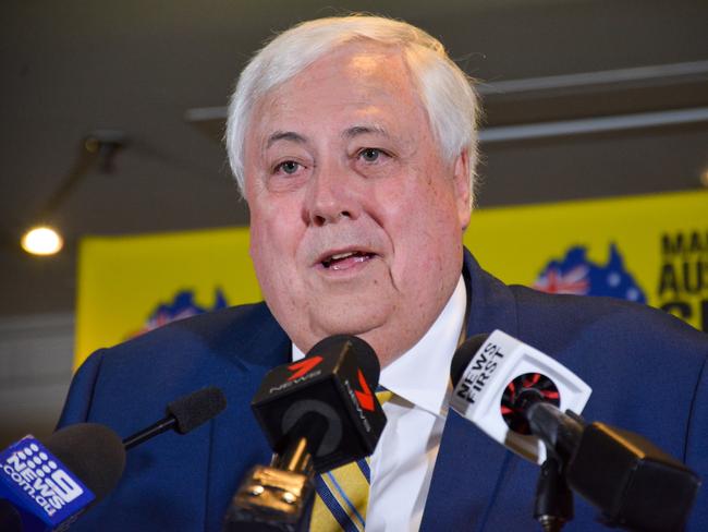 United Australia Party leader Clive Palmer. Picture: AAP