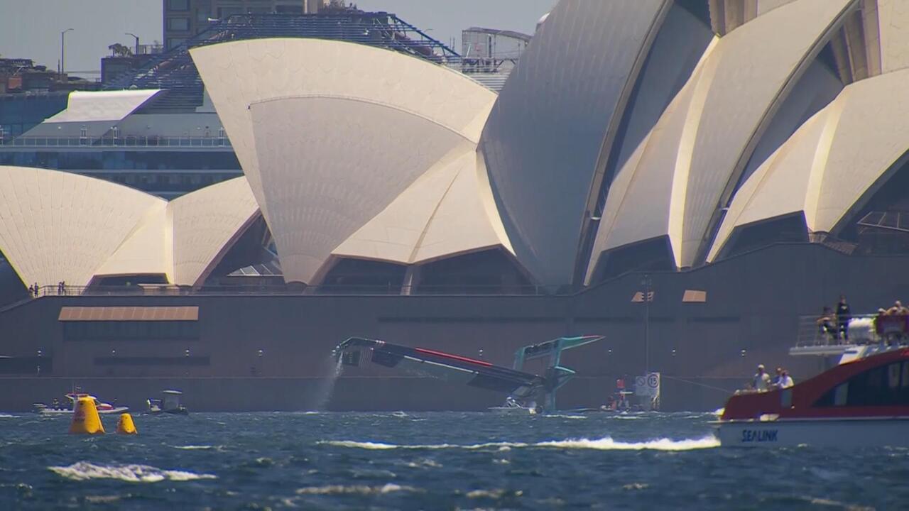 USA capsize ahead of Australia SailGP practice