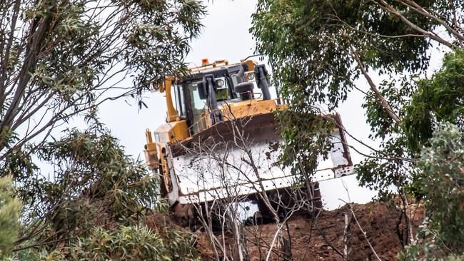 Earth-moving work has already begun on parts of the old Lilydale quarry site. Pic: Jason Edwards